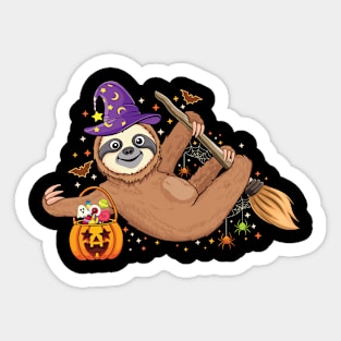 Funny animal Halloween Sloth Lovers Cute Halloween sloth Sticker